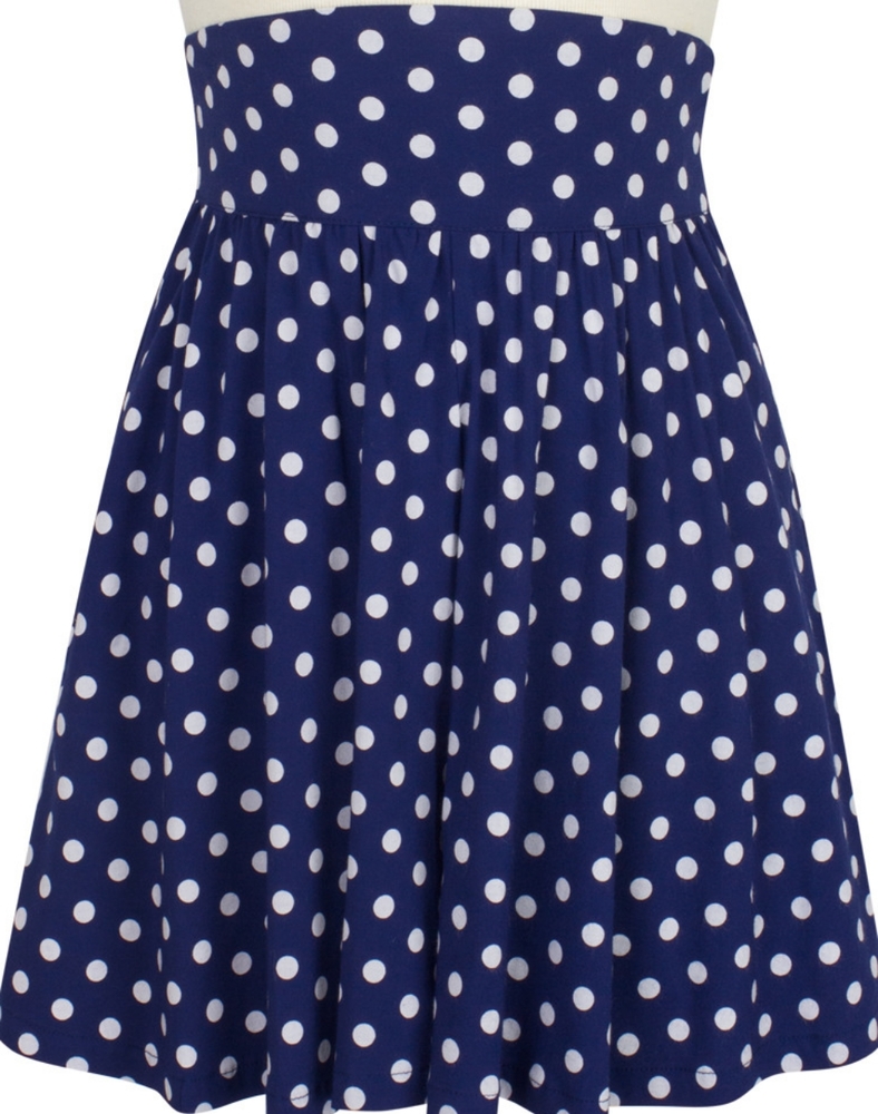 Big Polka Shorts Stretch Rayon